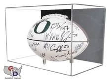 Acrylic Football Display Case Wall Mount UV Protectant NFL NCAA Full Size C NIB
