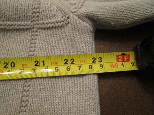SUPER IZOD TAN COTTON DESIGNED SWEATER CHEST LOGO SIZE L - Picture 5 of 6