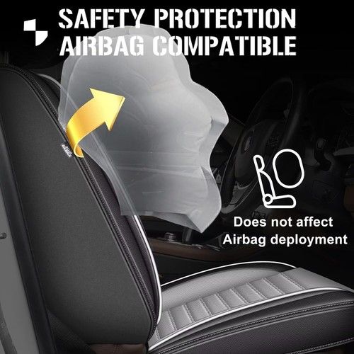 Front Row For Toyota Avalon 2001-2022 Car 2-Seat Covers Faux Leather Cushion Pad - Foto 3 di 5