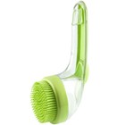 <!--F#f_0-->Pet Bath Brush Soft Silicone Long Handle With Shampoo Dispenser Gentle Massage<!--F/-->