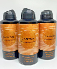 Bath  Body Works MEN'S CANYON BODY SPRAY 3.7 OZ SET OF 3 