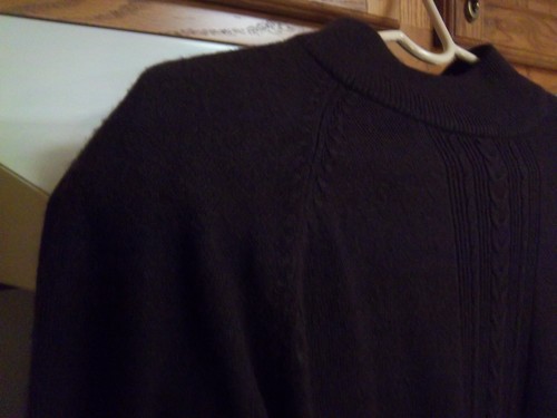 Woman's Maggie Lawrence Sweater Mock Turtleneck - Small - Color: Plum - Picture 5 of 8
