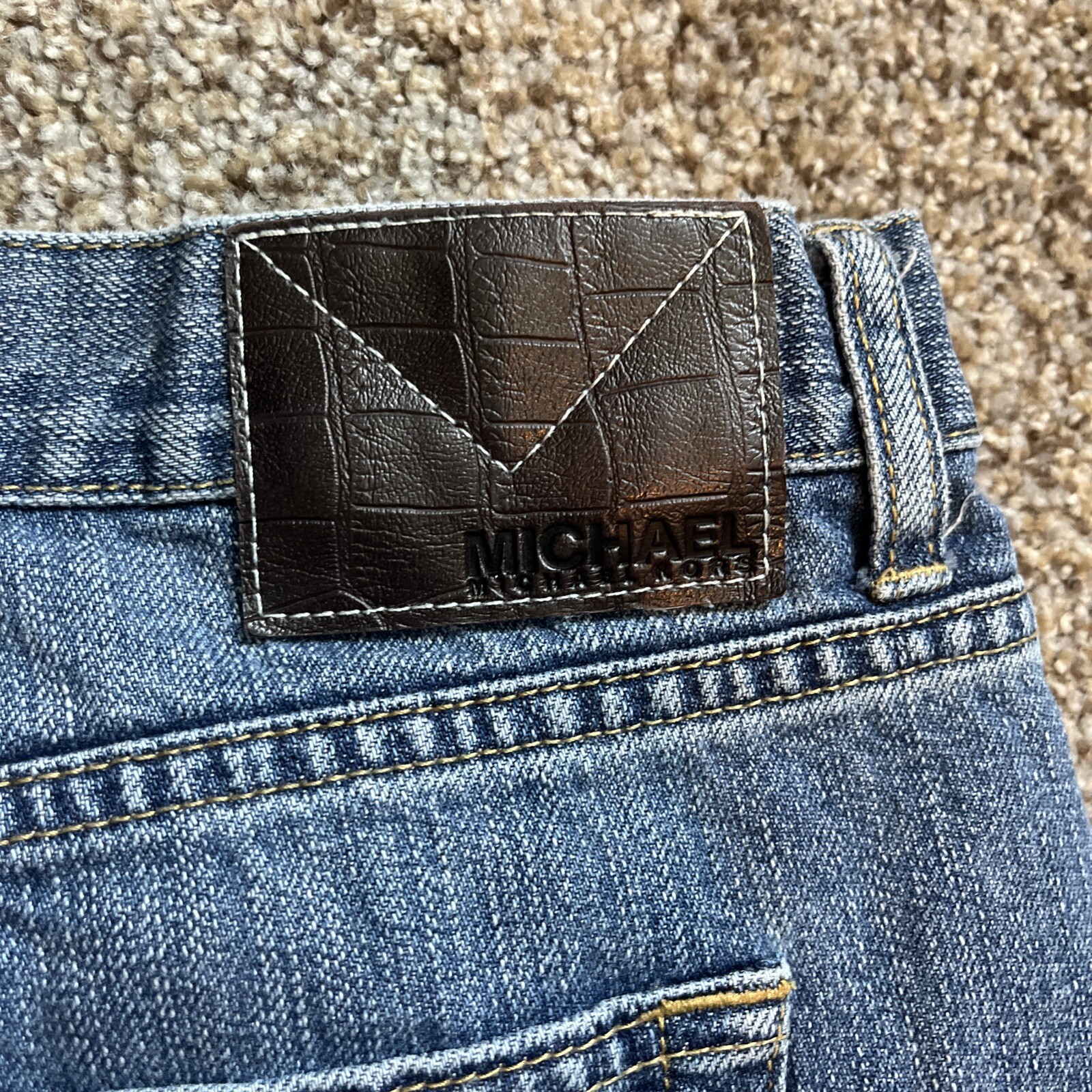 Michael Kors Mens Jeans Size 42x34 Actual 41 X 30 Medium Wash - View 12