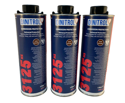 3 x DINITROL 3125 HS Original Rostdicht hohe Feststoffe 1 Liter 1L Dose