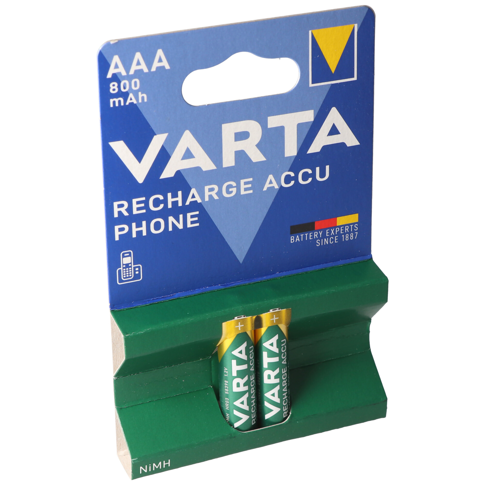 Thumbnail - Varta T398 Phone Power Akku Micro/aaa 800mah 2er Pack T398