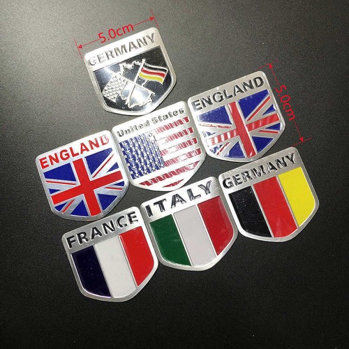 Old Glory Racing American Flag Shield Shape Car Body Side Sticker Emblem Badge - Imagen 8 de 12