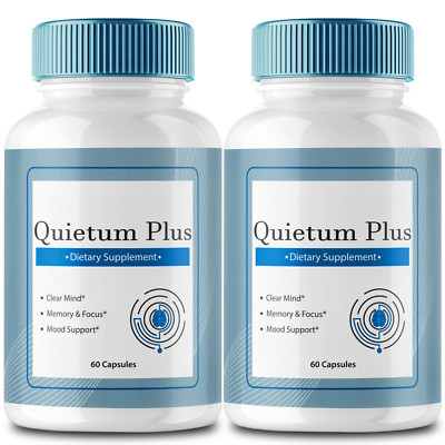 Quietum Plus Tinnitus Relief Supplement Reduce Ear Ringing Advanced Formu 2 Pack