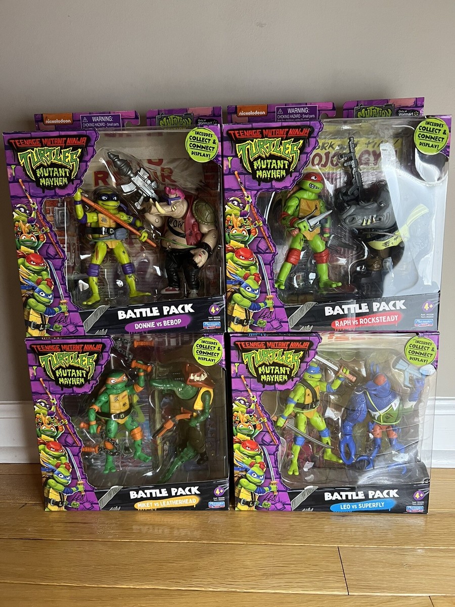 特撮 Teenage Mutant Ninja Turtles Battle Pack Teenage Mutant Ninja Turtles Playmates Mutant Mayhem Leo vs