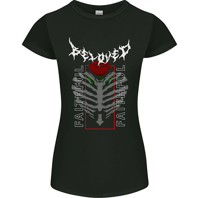 Rippenkäfig Beloved Gothic Heavy Metal Biker Damen Petite Cut Maglietta