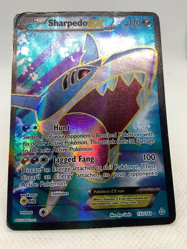 Sharpedo EX - 152/160 - Pokemon Primal Clash XY Full Art Ultra Rare TCG - Picture 6 of 17