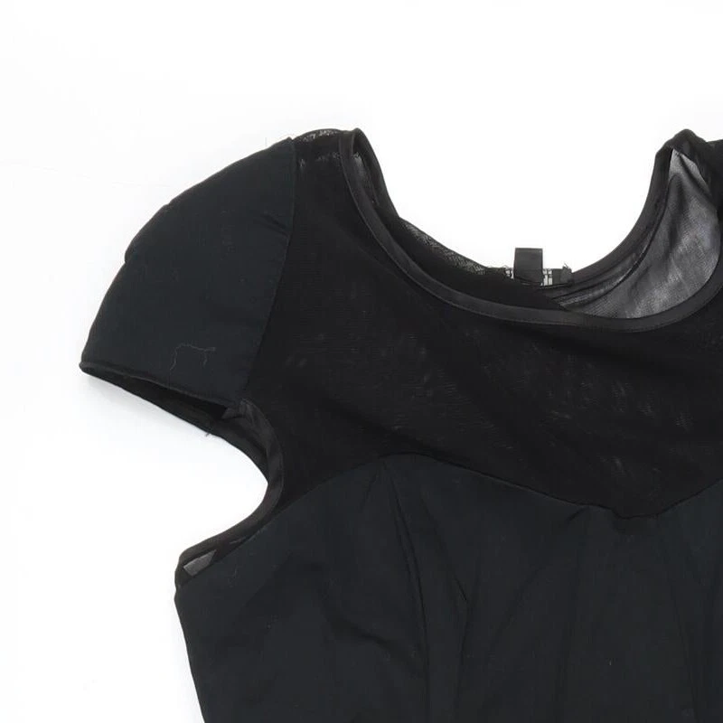 Full Circle Womens Black Cotton Blend Sheath Size 10 - Image 3 of 4