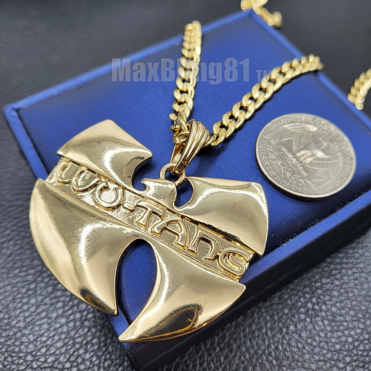 WU-TANG Hip Hop Rapper's 14K Stamped Gold plated 6mm Brass