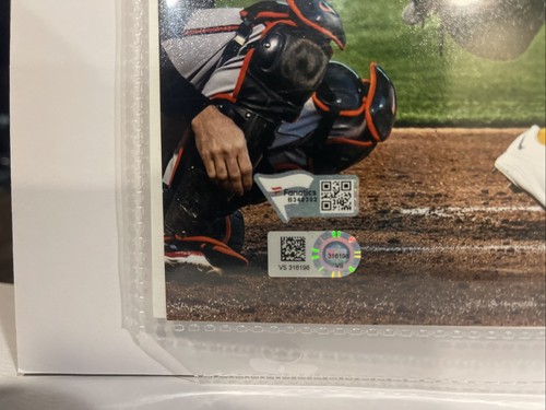 Khris Davis Signed 8x10 Photo Oakland Athletics Fanatics - Picture 4 of 4