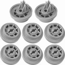 8-Pack Samsung Dishwasher Bottom Rack Wheel Rollers Replacement Parts