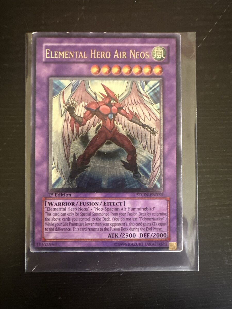 Yu-Gi-Oh TCG: Ultimate Rare Elemental Hero Air Neos, STON Yu-Gi-Oh TCG: Ultimate Rare Elemental Hero Air Neos, STON