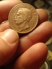 Moneta Regno d'Italia VITTORIO EMANUELE III, 10 Centesimi 1911 Cinquantenario 