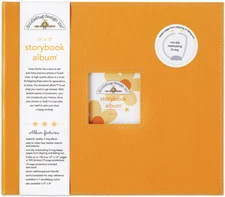 Doodlebug Storybook Album 12"X12"-Tangerine (Pack of 1)