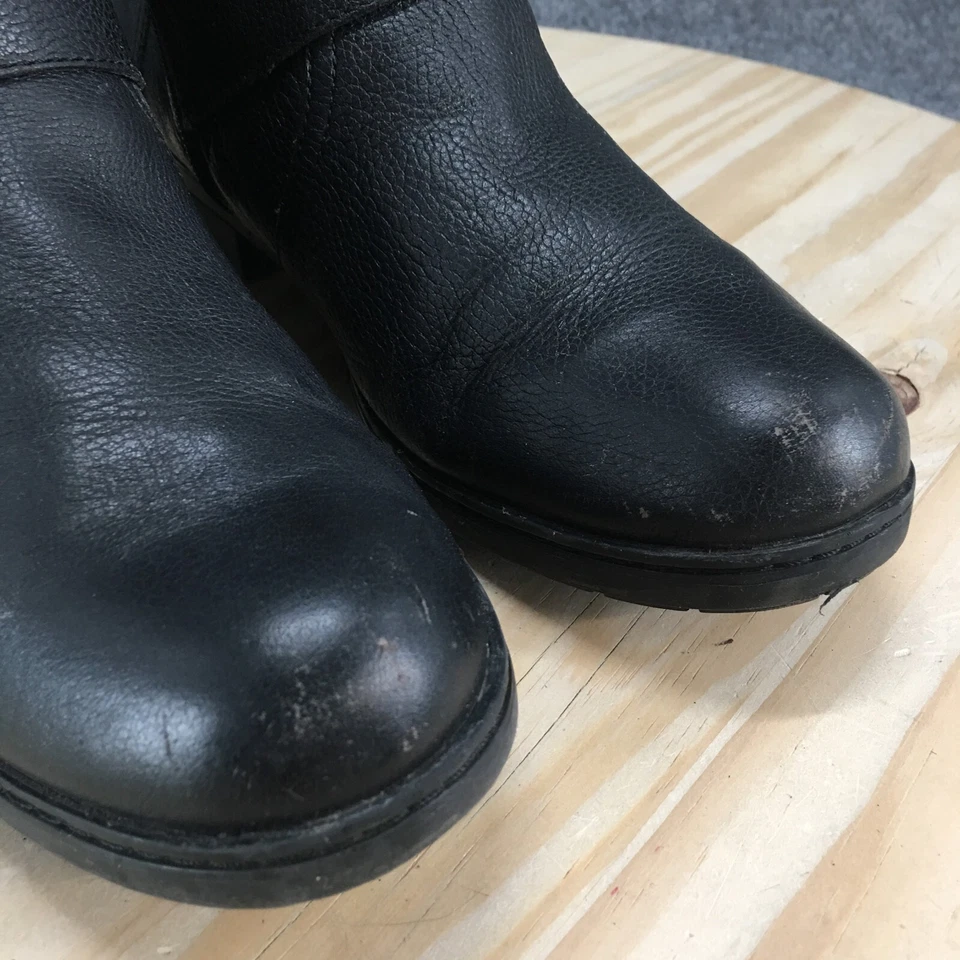 Clarks Boots Womens 11 M Merrian Lynn Biker Black Side Zip Buckle Casual 16724 - Image 4 of 4