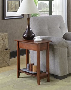 Rustic End Table Side Accent Sofa Chair Narrow Living Room Wood Image Is Loading Rustic End Table Side Accent Sofa Chair Narrow