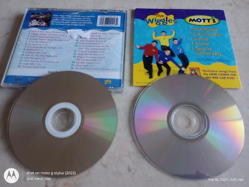 WIGGLES SNACK TIME MOTT,WIGGLY CHRISTMAS&CLASSIC,WAKE UP JEFF CDs&RACING RAINBOW - Picture 6 of 6