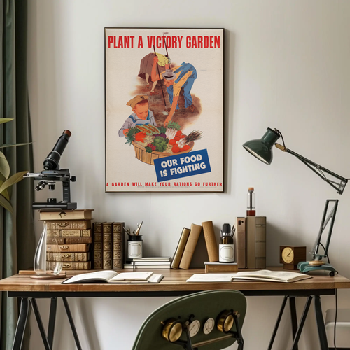 Plant A Victory Garden Wartime Food Travel Poster - Picture 7 of 20