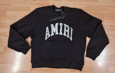 AMIRI Pullover oversize Schwarz Gr. S