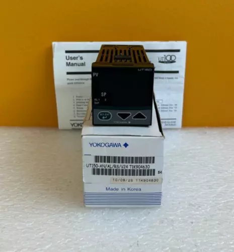 Yokogawa UT150-AN-AL-RS-V24 1/16 DIN, 2 Pt Alarm, Temperature Controller. New!