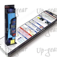 Universal Broadway Convex Interior Clip On Rear View Blue Tint Mirror 240MM Wide