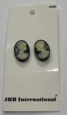 (2) JHB 3/4" CAMEO  Plastic Buttons JHB International