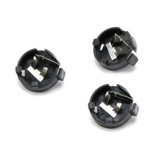 10/20/50pcs CR1220 3V Round Button Coin Cell Battery Socket Holder Case Black