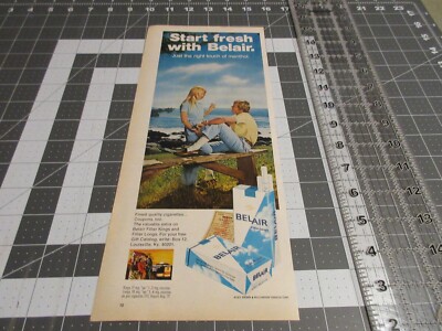 how much was a pack of cigarettes in 1971 Framed Vintage - Full Packs 1971 Belair Cigarettes Pack Man