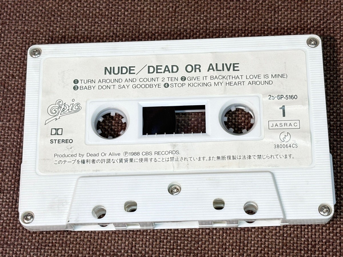 DEAD OR ALIVE Nude JAPAN CASSETTE TAPE 28.6P-5160 w/ PS (flap 