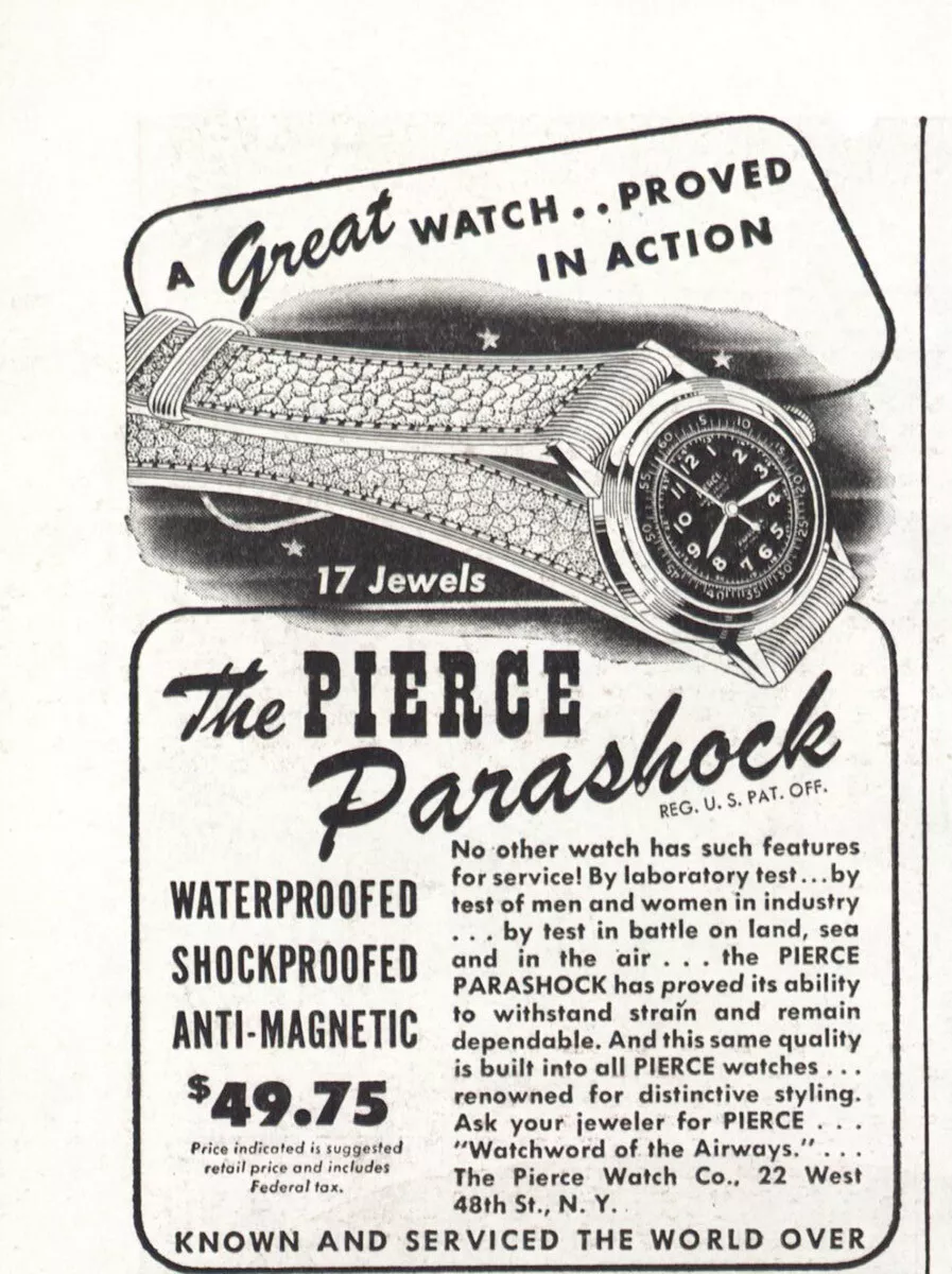 Pierce watches vintage hot sale
