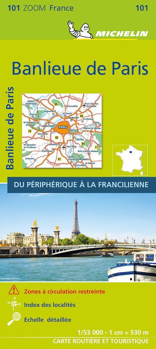Thumbnail - Michelin Vororte Von Paris. Straßen- Und Tourismuskarte 1:53.000