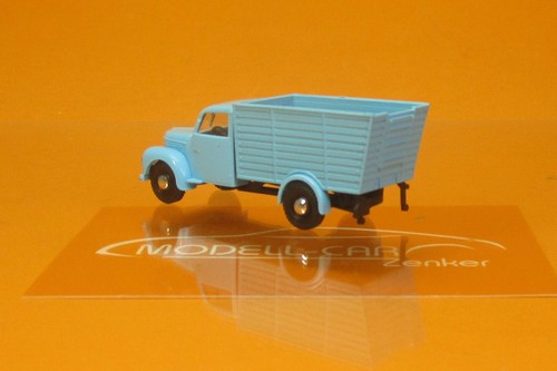Busch 52098 IFA Framo V901/2 Tiertransporter blau 1:87 NEU Modellauto - 第 2/2 張圖片