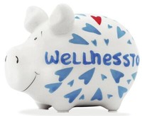"Kcg 100857 Spardose Schwein \"Wellnesstag\" Keramik Klein"