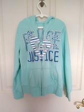 Girl's Justice Zip Up hoodie Size 8
