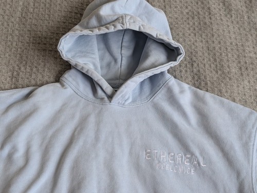 ETHRL Worldwide Hoodie Erwachsene mittelblau klassisch Kapuzenpullover Pullover - Bild 2 von 12