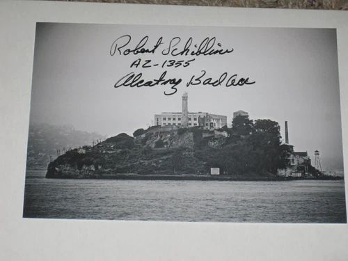 Alcatraz Inmate ROBERT SCHIBLINE Signed 4x6 Photo AUTOGRAPH 1L
