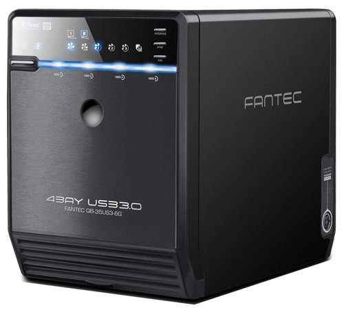 4-Bay HDD Enclosure 3.5" Fantec QB-35US3-6G USB 3.0 Type B - Bild 2 von 4