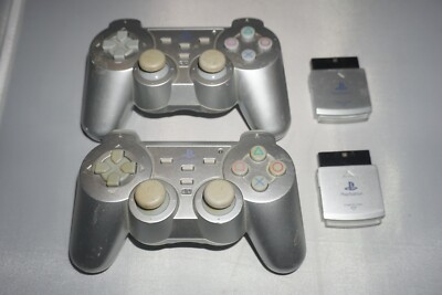 Silver Force 2 Wireless Controller Pair (Sony Playstation 2 ps2)