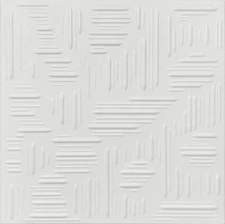 Styrofoam Glue Up Ceiling Tiles, 20x20, R15 White - Pack of 8 (21 s/f)