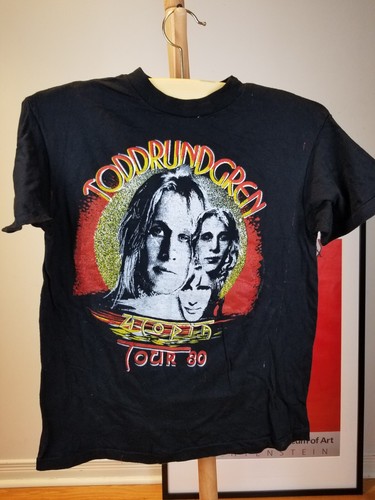 VINTAGE 80' DEADSTOCK TODD RUNDGREN UTOPIA ROCK BAND TOUR T-SHIRT SZ M