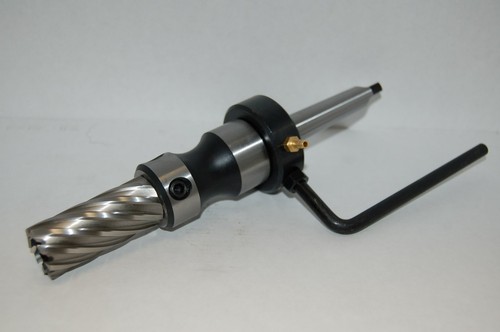 Adaptador de engrasador Morse Taper 2 MT2-W/W uso vástago de soldadura cortador anular con prensa de perforación - Imagen 8 de 8