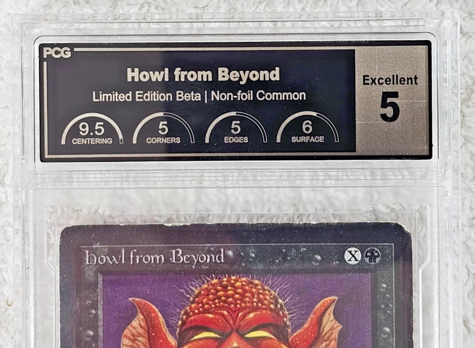 MTG Beta Howl from Beyond 1993 PCG 5 Excellent | Mark Poole Art VTG Magic Card - Image 3 of 4