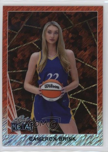 2024 Leaf Collective Promotional 1990 Orange Shimmer Cameron Brink Rookie RC