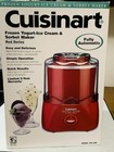 CUISINART Red 1.5 QUART Frozen Yogurt Ice Cream Sorbet Maker Model ICE-20R