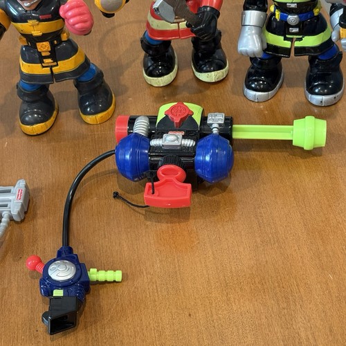 Set Of 5 Rescue Heroes Billy Blazes Fire Fighter Action Figures & Accessories - Picture 7 of 18