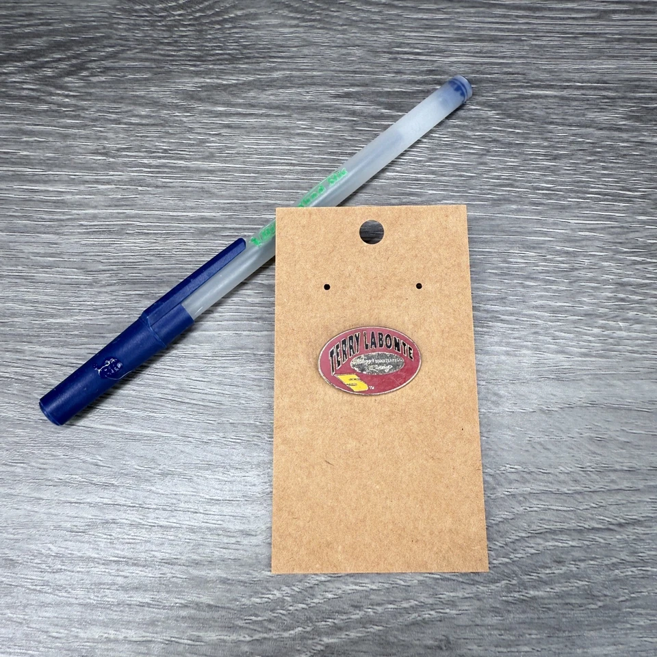 Vtg Lapel Pin Nascar Terry Labonte Kellogg's Cornflakes Racing Shirt Tie Tac - Image 4 of 4