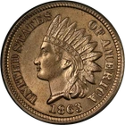 1863 Indian Cent Nice BU+ Nice Eye Appeal Strong Strike